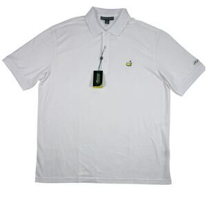 NWT Masters Collection Polo Shirt Men's XL White Short‎ Sleeve